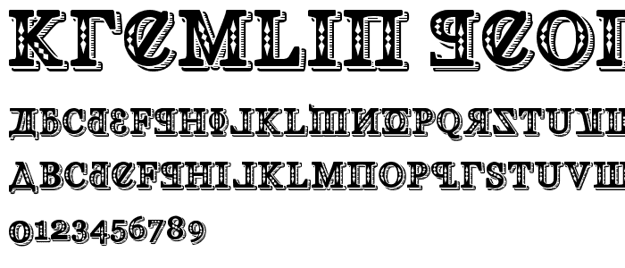 Kremlin Georgian I 3D font